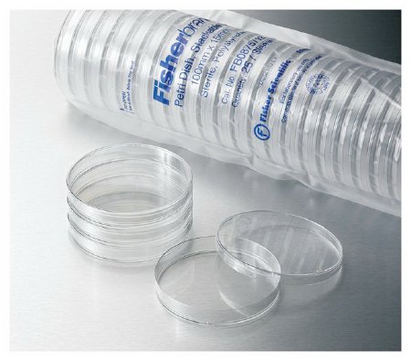 Petri Dish Polystyrene Fisherbrand™ with Clear Lid Sterile Slippable Automation (25/PK 20PK/CS) by Fisher Scientific Co.  ID FB0875713